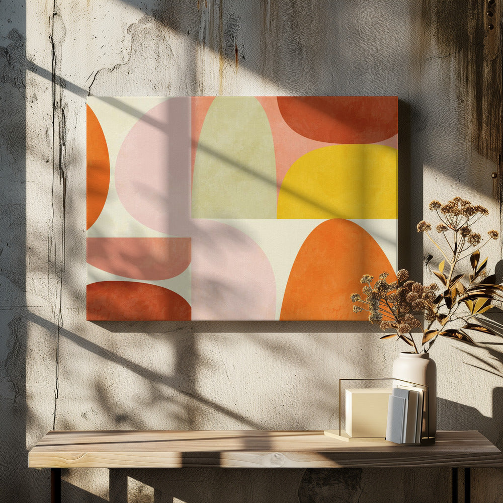 Warm Pastel Geometry