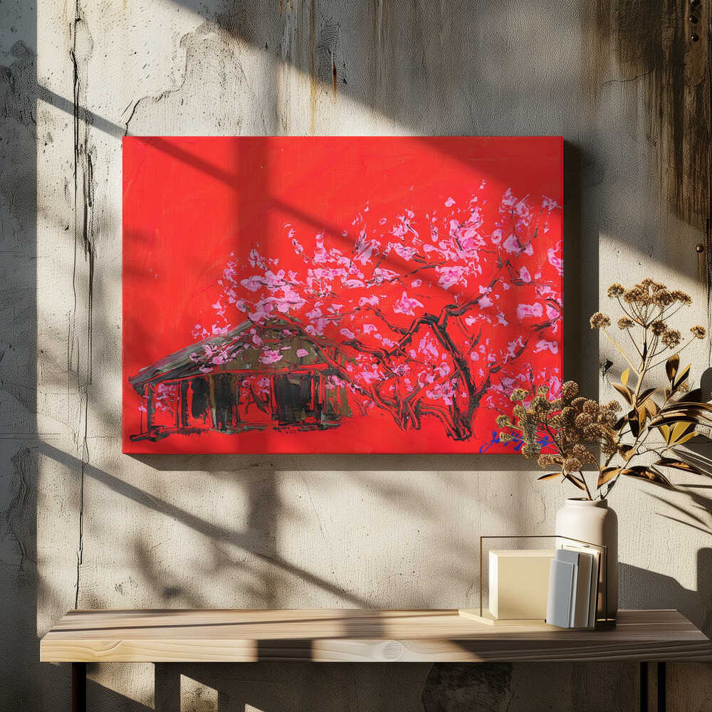 peach blossom oil on canvas