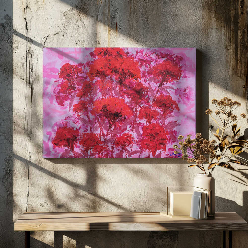 cockscomb oil on canvas