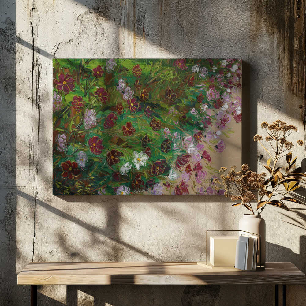 cosmos oil on canvas