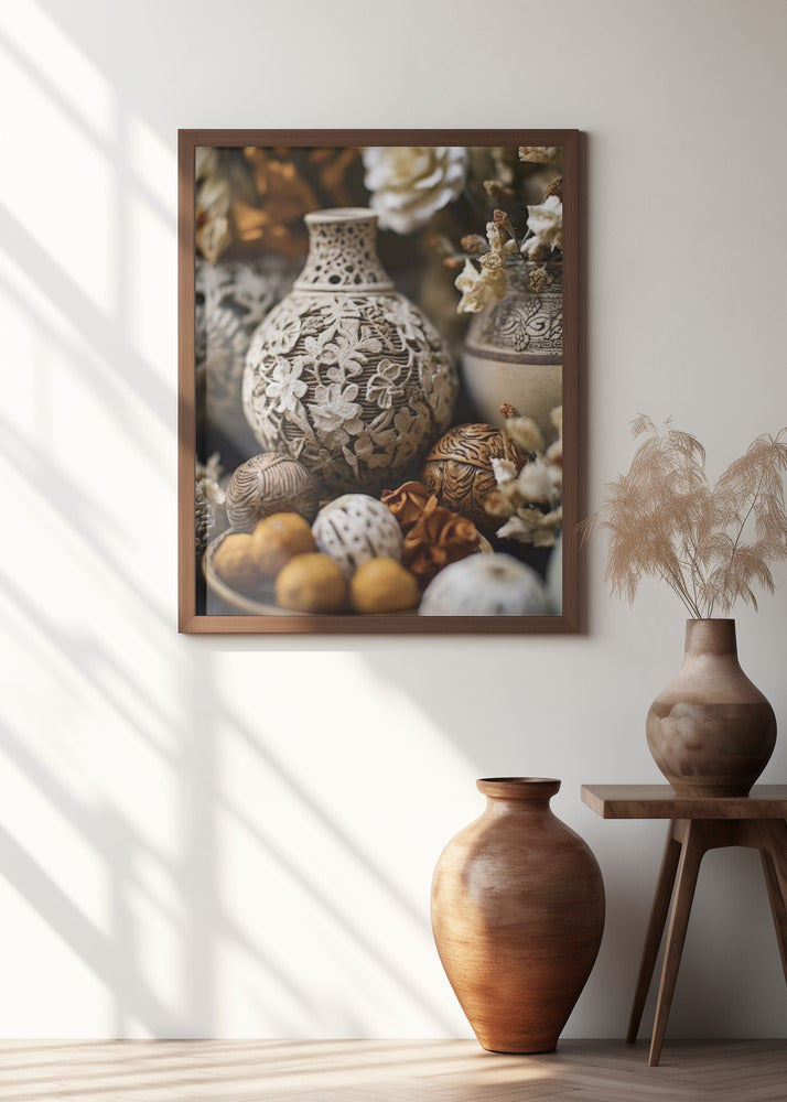 Ornate Floral Vessels
