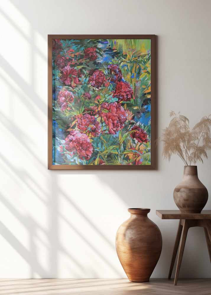 Peonies in the garden