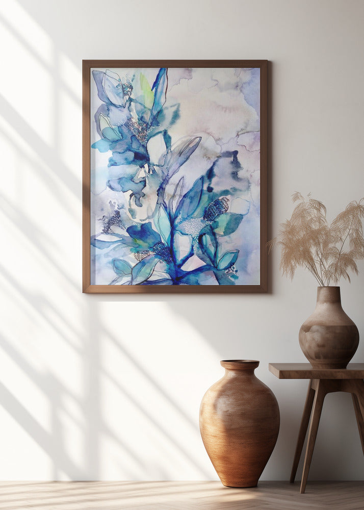 Aqua Floral