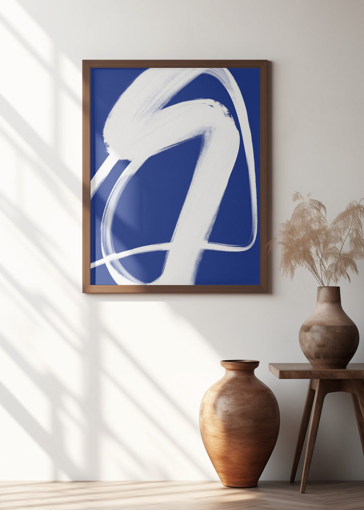 White Whirl on Blue