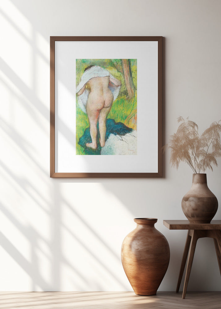 Girl Drying Herself