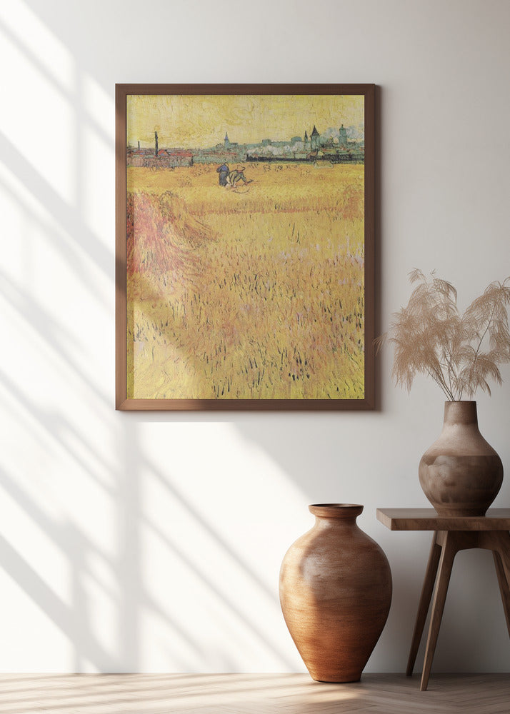 Wheat Field With View of Arles (1888)