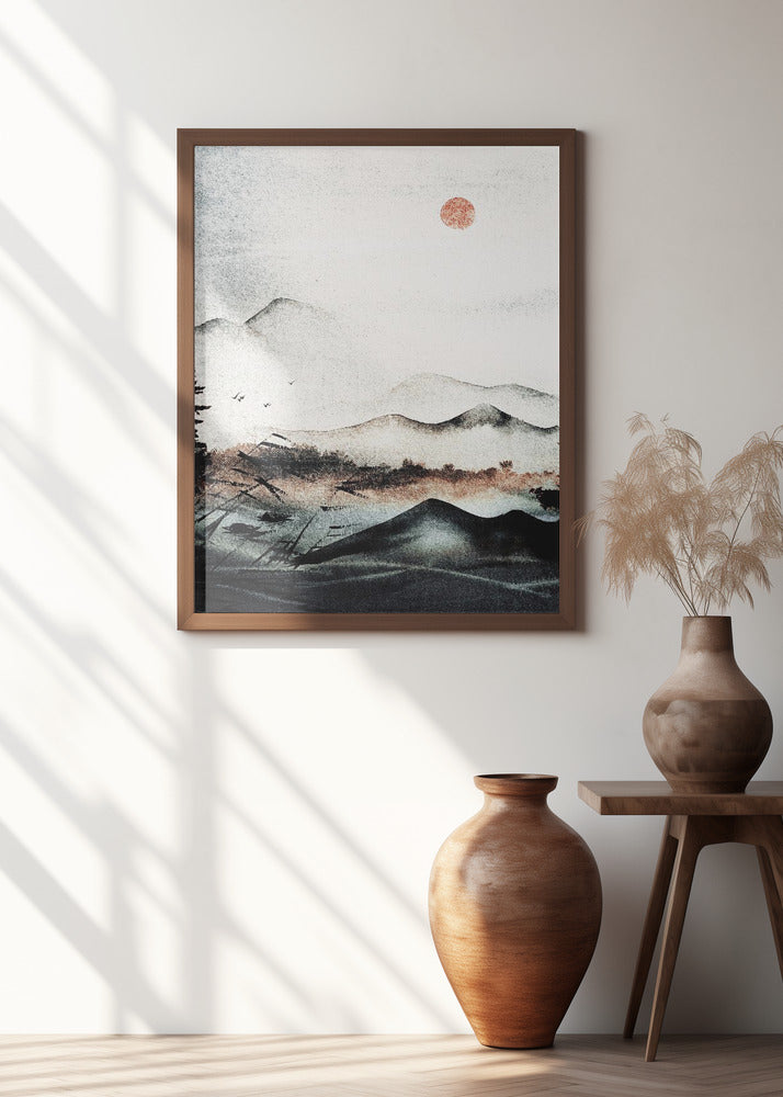 Misty Sunrise Peaks