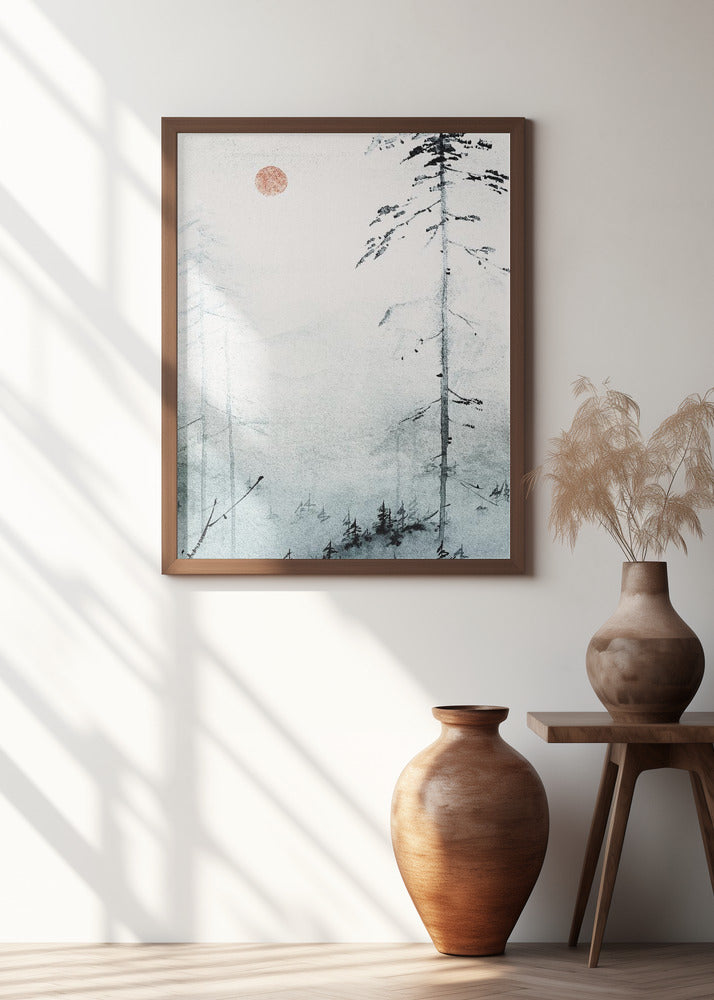 Serene Misty Pines