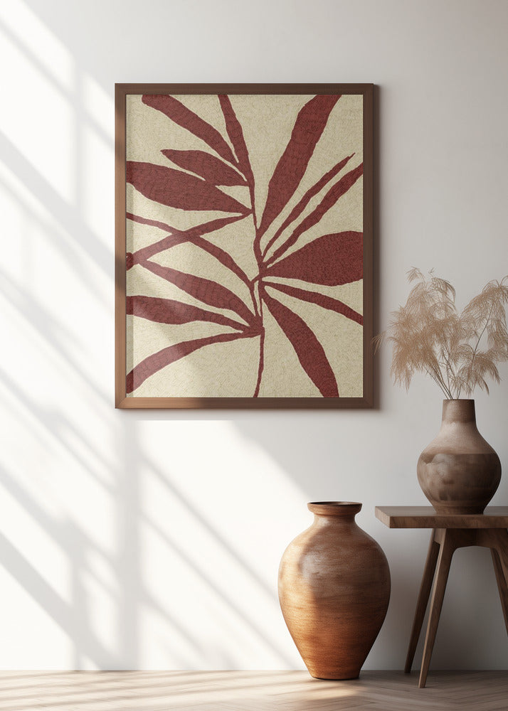 Red Leaf Silhouette