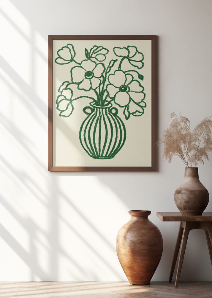 Vibrant Blooms Vase