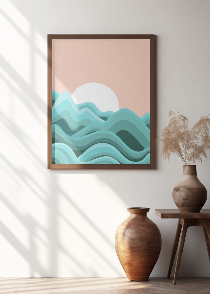 Minimalist Ocean Waves