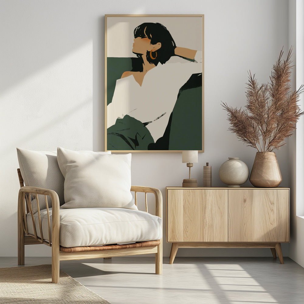 Art Prints of Relaxing woman