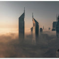 Art Prints of Fog Lockdown on the City of Steel