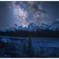Milky Way over Mountains