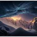 Blue ice cave