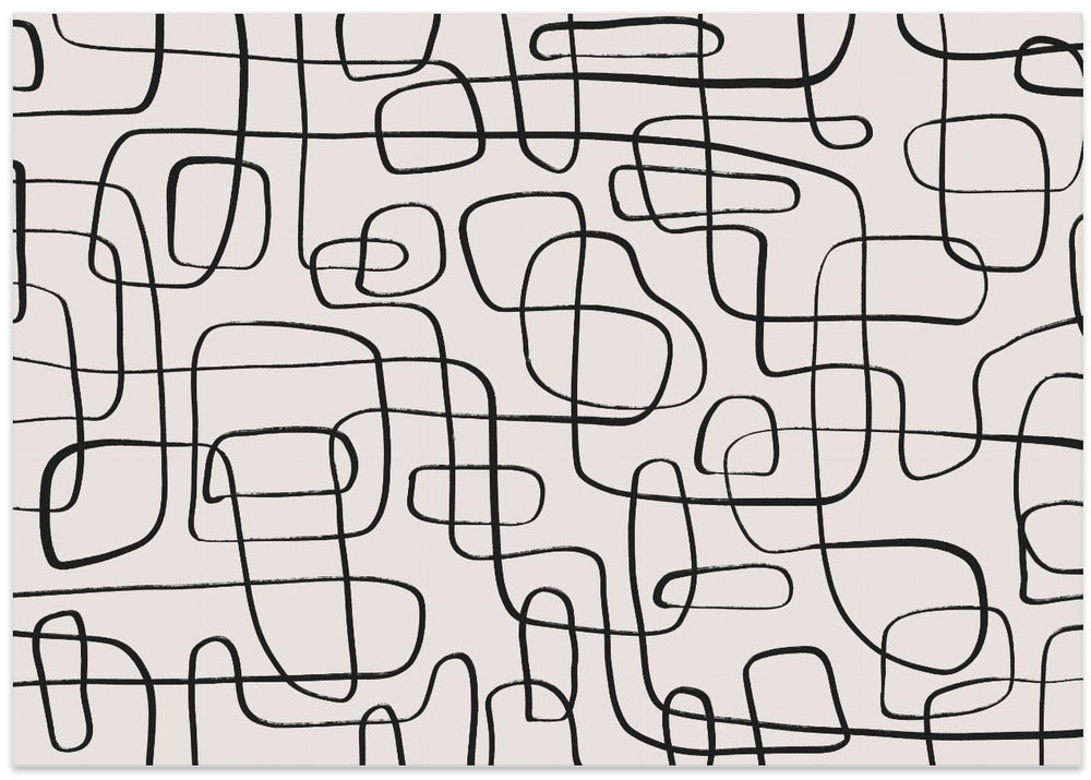 Curved Maze Lines