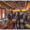 Canvas Art Print Elephants 1