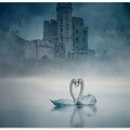 Canvas Art Print Windsor Castle and Swan