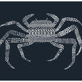 Crab Blue Poster Blue