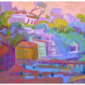 Colorful Hillside Scene