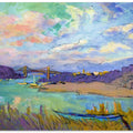 Serene River Skies