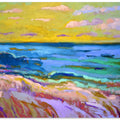 Coastal Landscape at Sunset