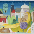 Art Prints of Village Under the Stars