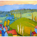 Colorful Hillscape