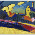 Study of Murnau Landscape With Church (1909)