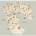 Prehistoric World Map