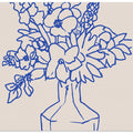 Blue Floral Sketch