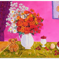 Vase Of Bright Flowers