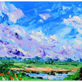 Wildflowers In The Field And The Sky