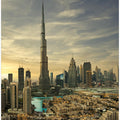 Art Prints of Downtown sunset view