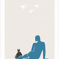 Woman and Cat