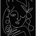 Art Prints of lineart_swan_black_vector_005