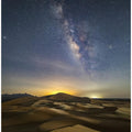 Arab land at night
