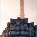 Art Prints of The peeking Eiffel