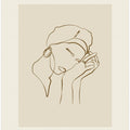 Modern line portrait