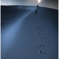 Walking under the silver sand moon