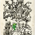 Art Prints of A gray mushroom cabbie No. 2