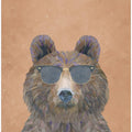 Canvas Art Print Cool Bear Portrait