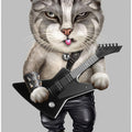 Canvas Art Print heavy metal cat