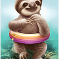 YOUNG SLOTH WITH BUOY
