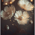 Creme Beige Flowers