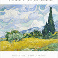 Wheat Field With Cypresses