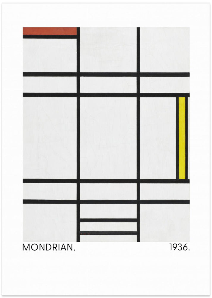 Composition in White, Red, and Yellow 1936
