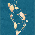 Gold Green Koi Fish