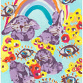 Violet Bunnies Having Fun
