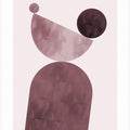 Art Prints of Geometrical Shapes Purple